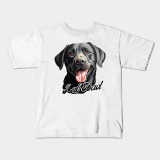 Black Labrador Retriever Dad T-Shirt - Dog Lover Gift, Pet Parent Apparel Kids T-Shirt